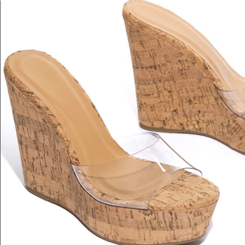 Clear wedge sandals- Miss Lola Summer in Cannes